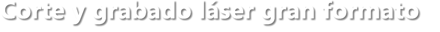 Corte y grabado láser gran formato